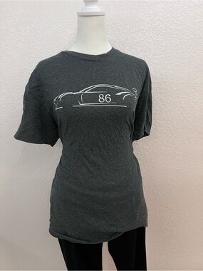 Toyota 86 Graphic T-Shirt Men’s Medium Gray Sports Car JDM Streetwear Tee